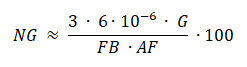 Image with a graphical representation of a calculation.