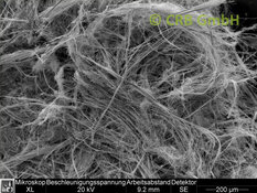 Imagen MEB crokydolith-amianto en fibrocemento | © CRB Analysis Service GmbH